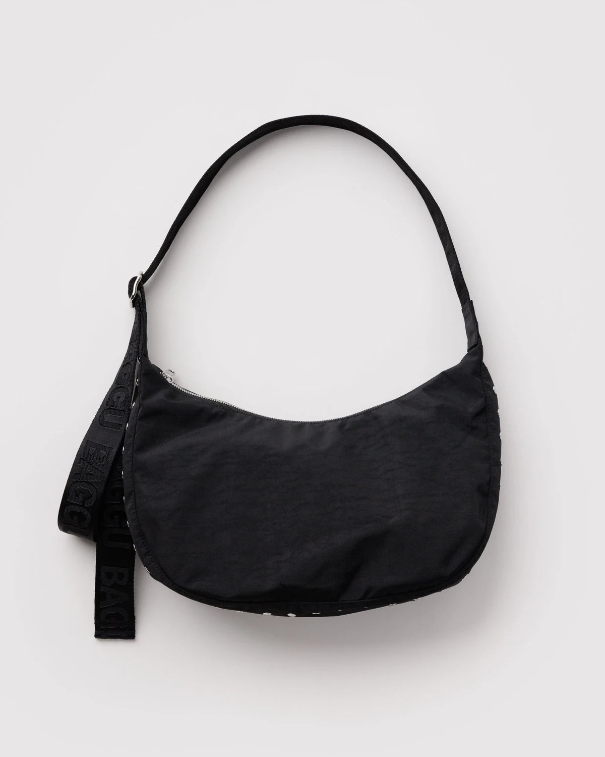 Medium Nylon Crescent Bag - Studs