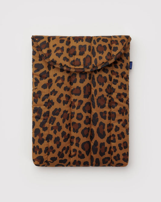 Puffy Laptop Case 13"/14" - Leopard