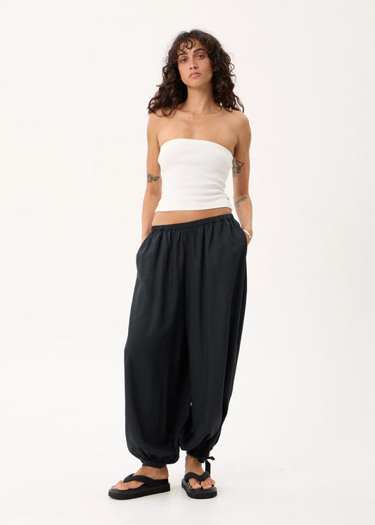 Lyana Hemp Balloon Pant - Black