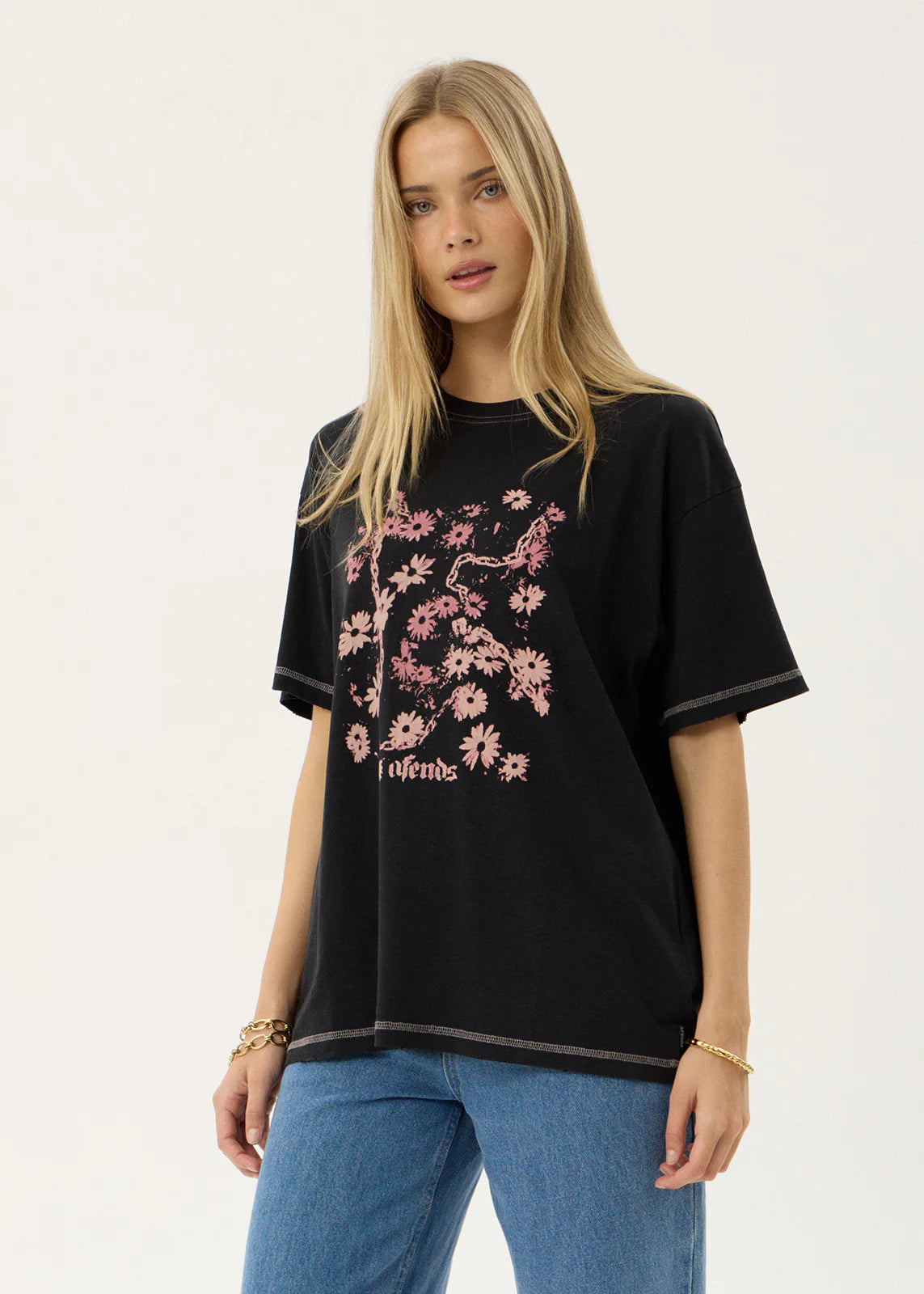 Unchained - Oversized Tee - Stone Black
