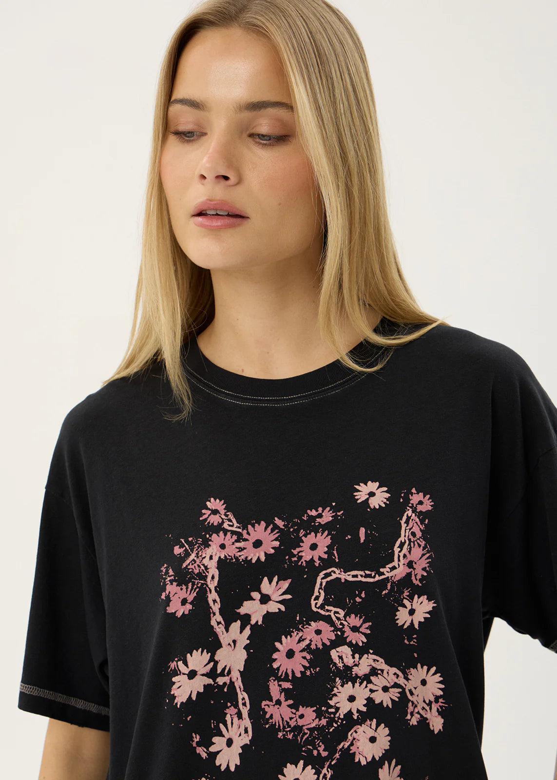 Unchained - Oversized Tee - Stone Black