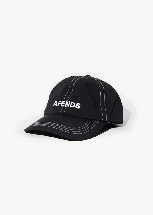 Vinyl Six Panel Cap - Black