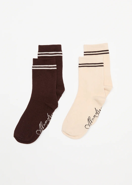 Hartley Socks Two Pack - Coffee