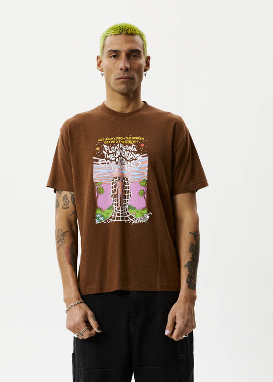 Next Level - Boxy Graphic T-Shirt - Toffee