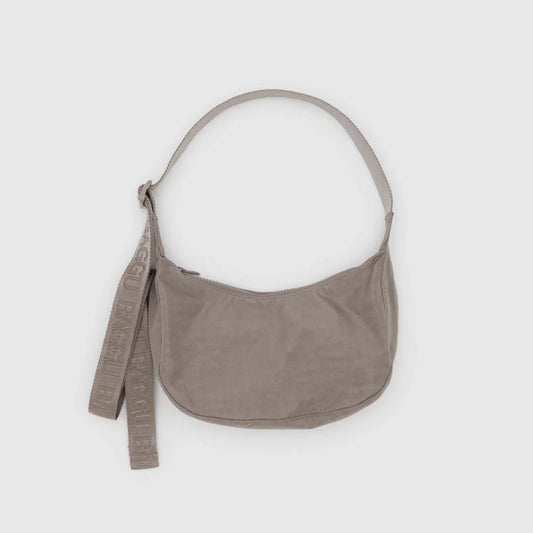 Small Nylon Crescent Bag - Dove