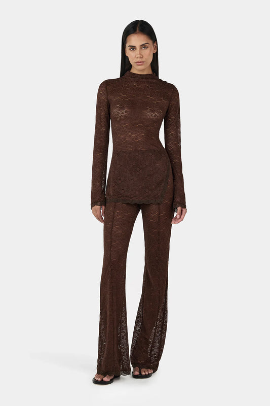 Evangeline Pant - Chocolate