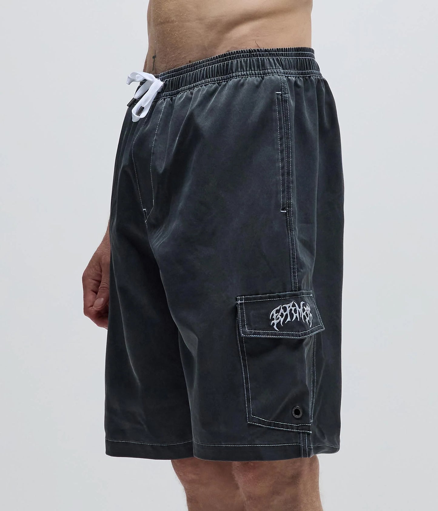 Swans Cargo 21" Swim Trunk — Black