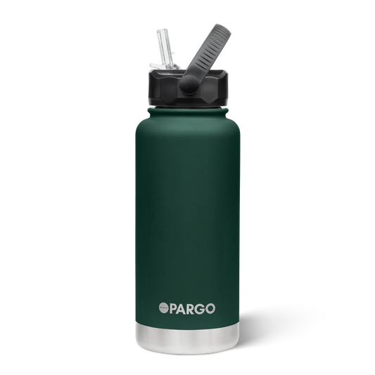950ml Pargo Bottle - Straw Lid - Forest Green