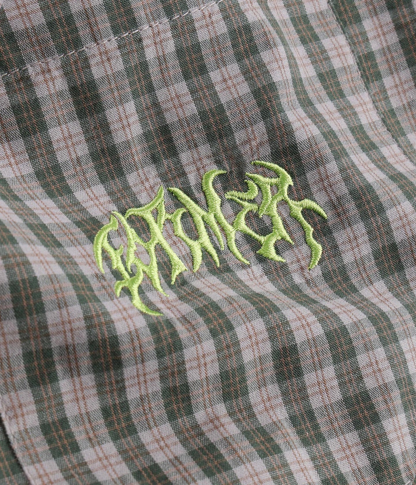 Vivian Check SS Shirt — Pine Check