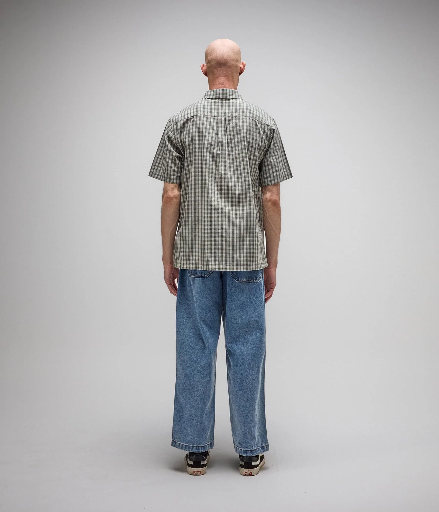 Vivian Check SS Shirt — Pine Check