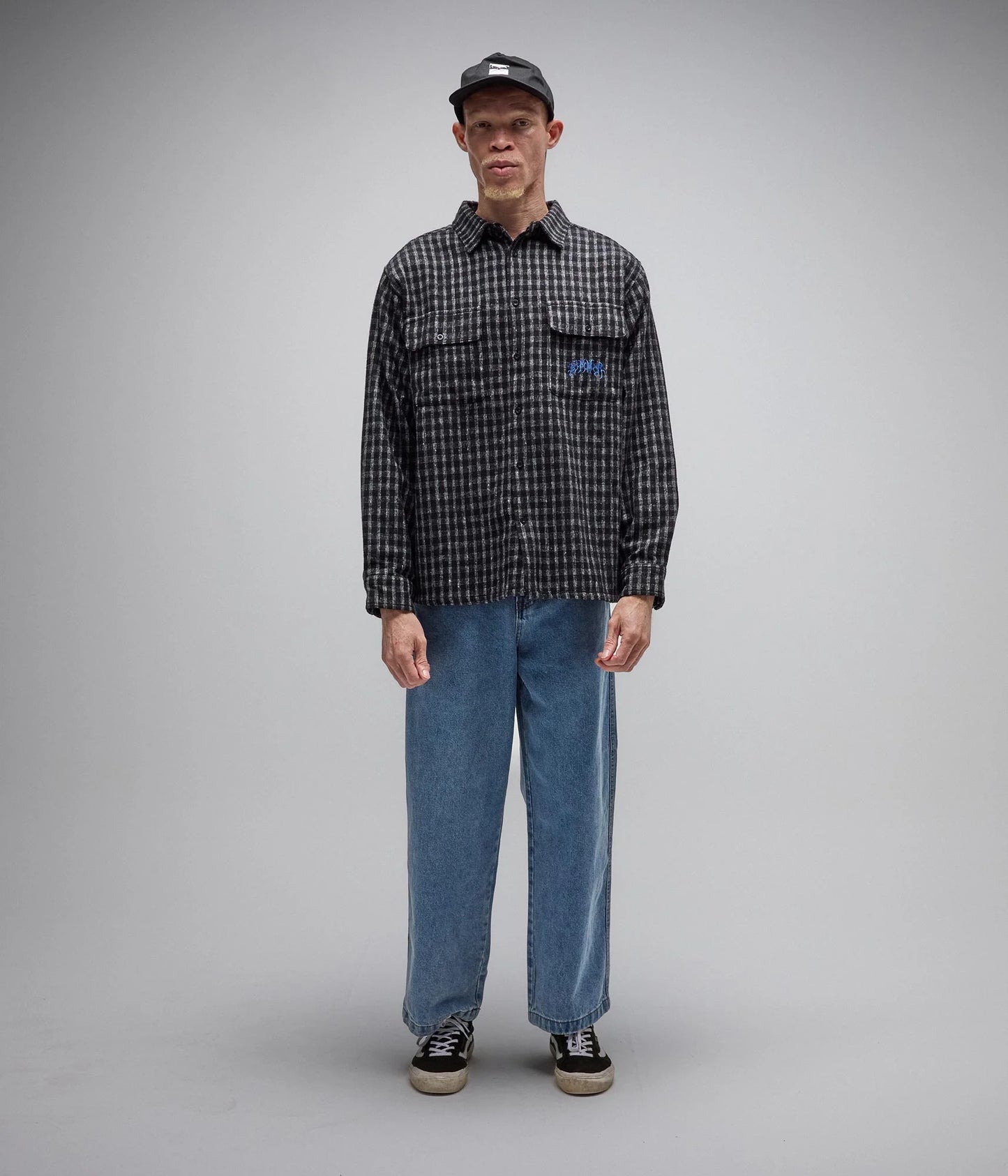Vivian Flannel LS Shirt - Worn Black