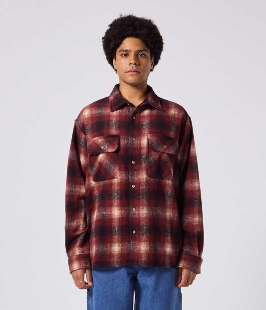 Manners Flannel LS Shirt - Red