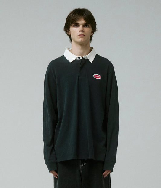 Reynolds Flatline Rugby Polo - Black