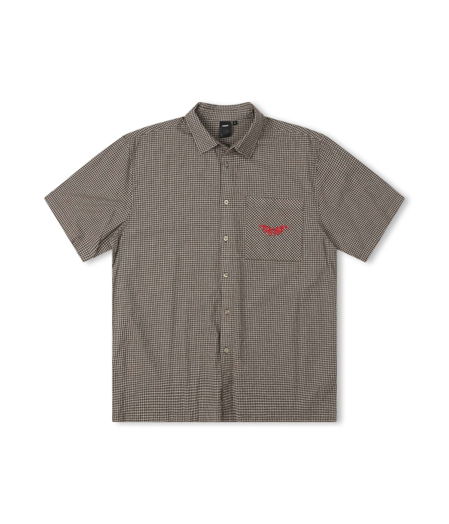 Manners Check SS Shirt - Army