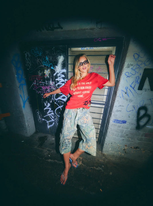 The Vinyl Shop Tee - Red