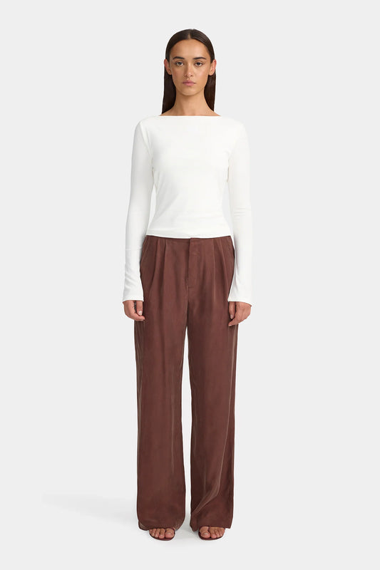 Crimson Cupro Pant - Mocha
