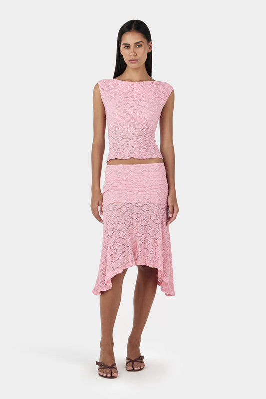 Caro Skirt - Peony Pink