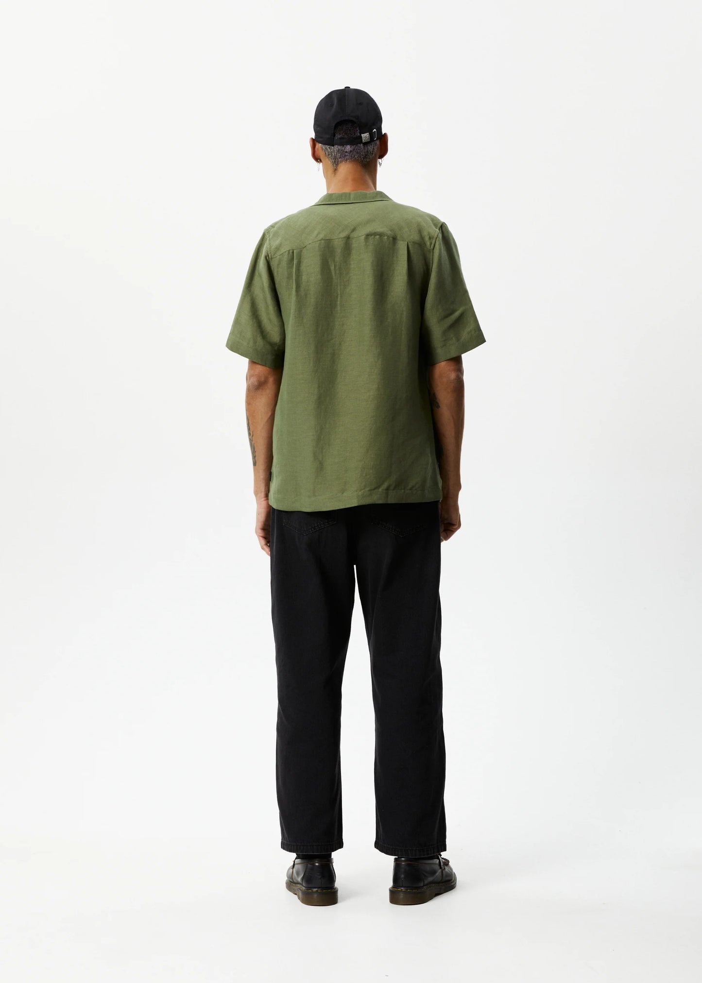 Daily - Hemp Cuban Short Sleeve Shirt - Military