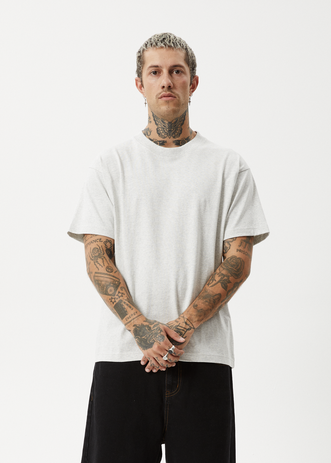 Genesis - Heavyweight Boxy Tee - Grey Marle