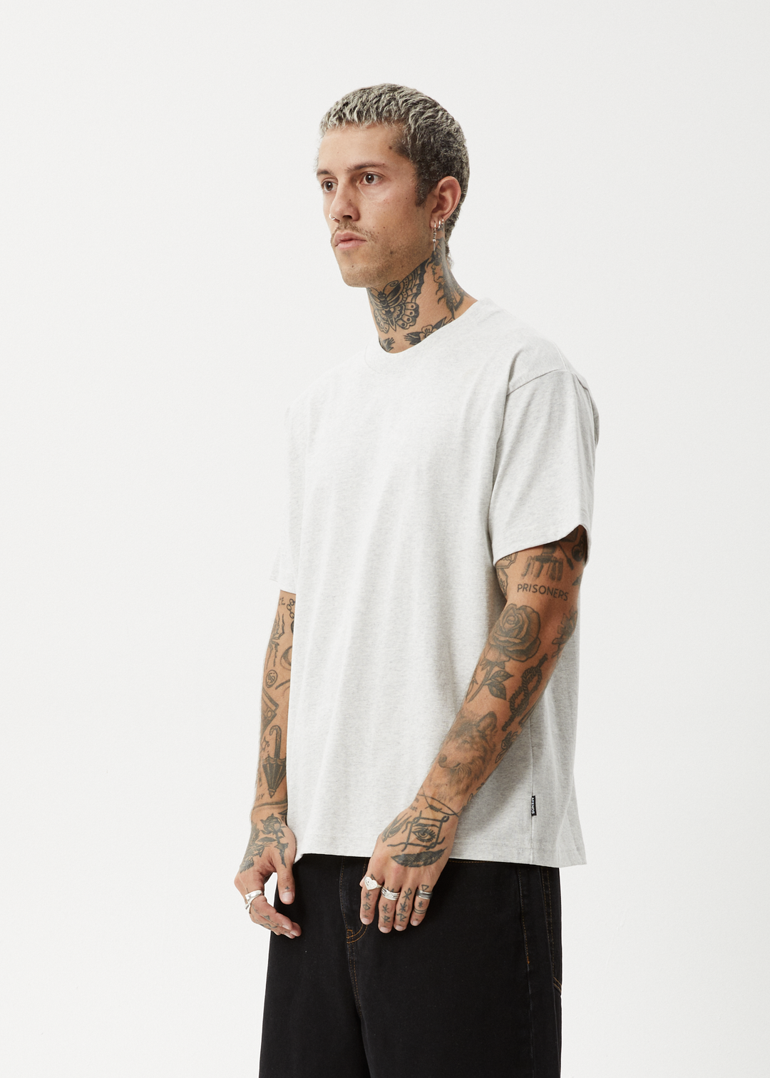 Genesis - Heavyweight Boxy Tee - Grey Marle