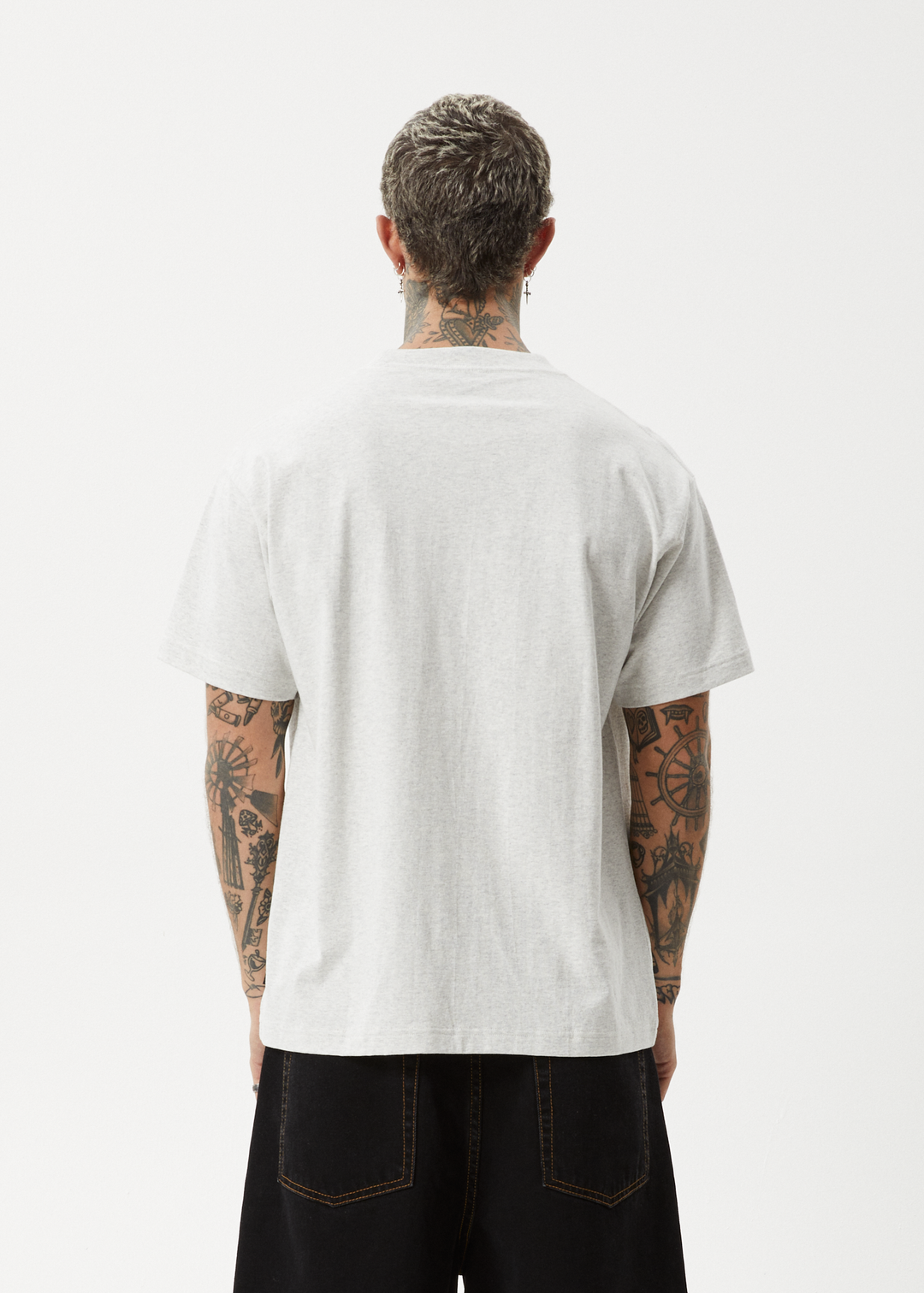 Genesis - Heavyweight Boxy Tee - Grey Marle