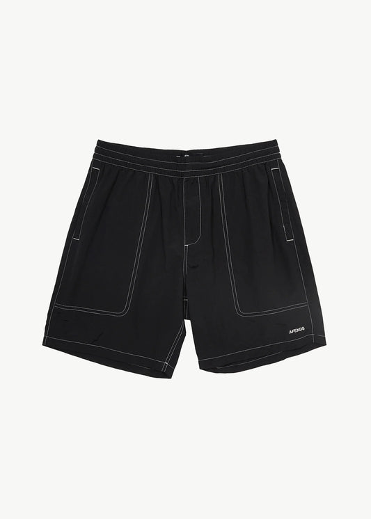 Baywatch Swim Shorts 18" - Black