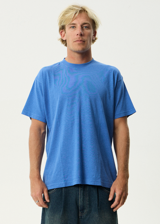Foundation - Boxy Tee - Washed Marina