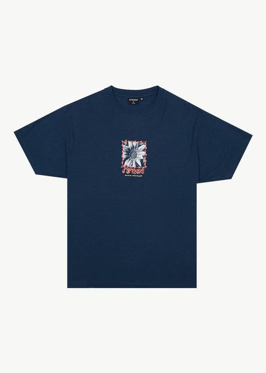 Sunflower Boxy Tee - Navy