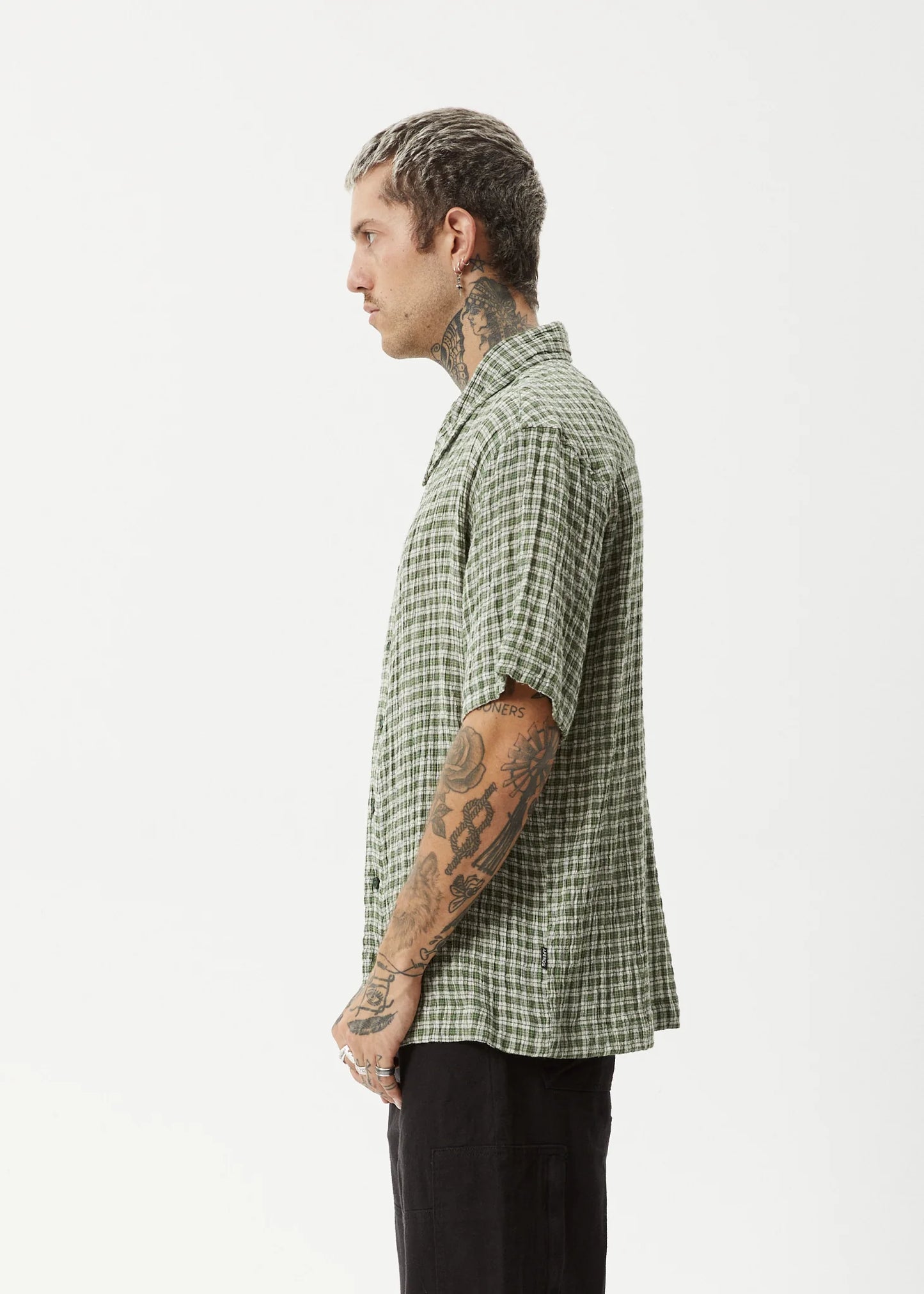 Base Short Sleeve Shirt - Deep Green Check