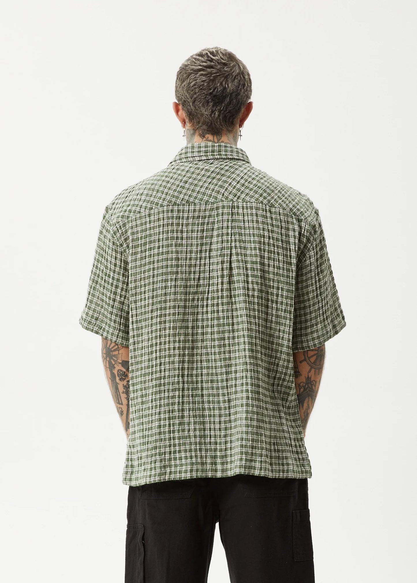 Base Short Sleeve Shirt - Deep Green Check