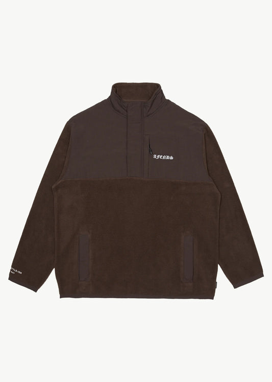 Gothic Fleece Pullover - Coffee