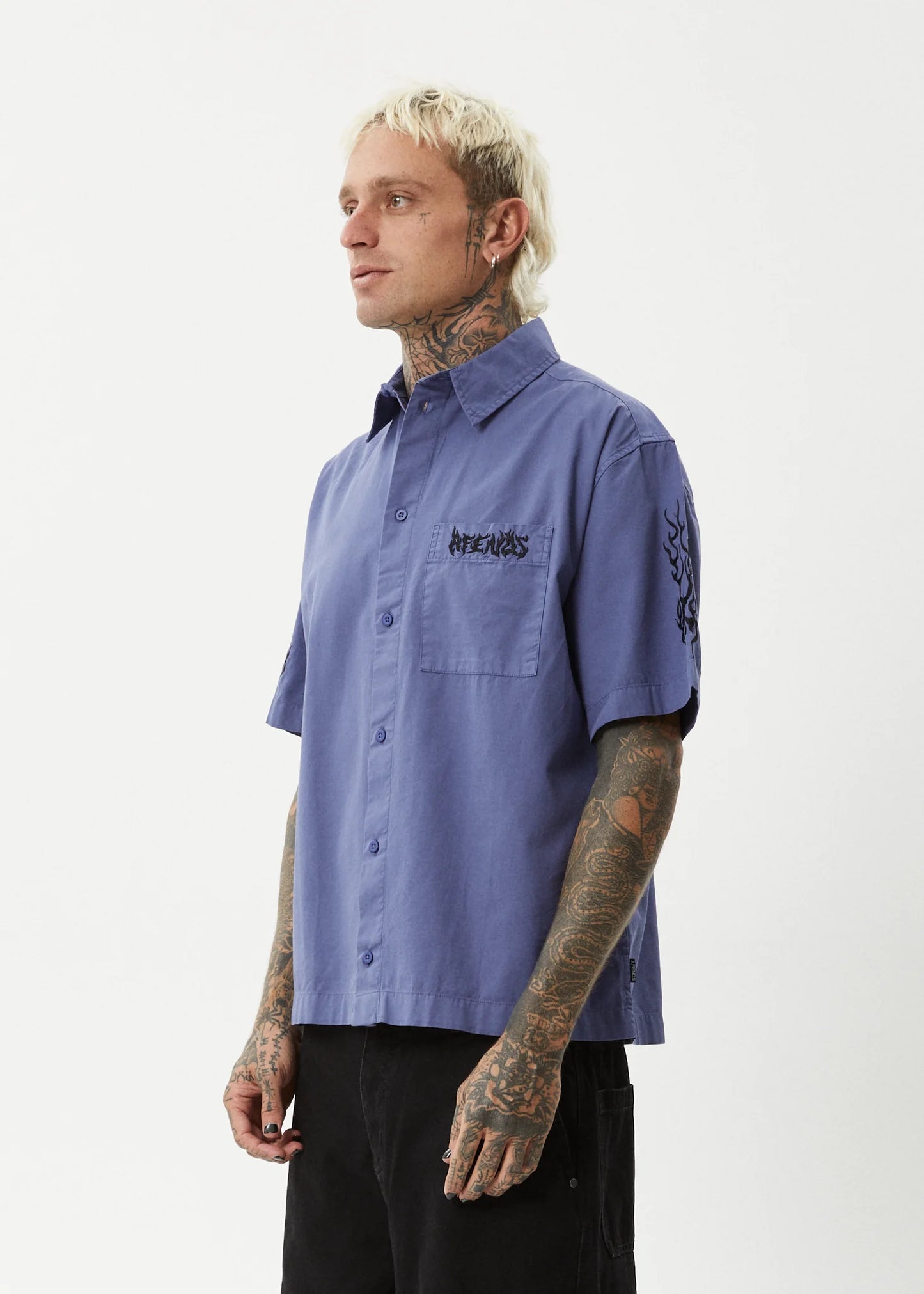 Scorched Short Sleeve Shirt - Marlin