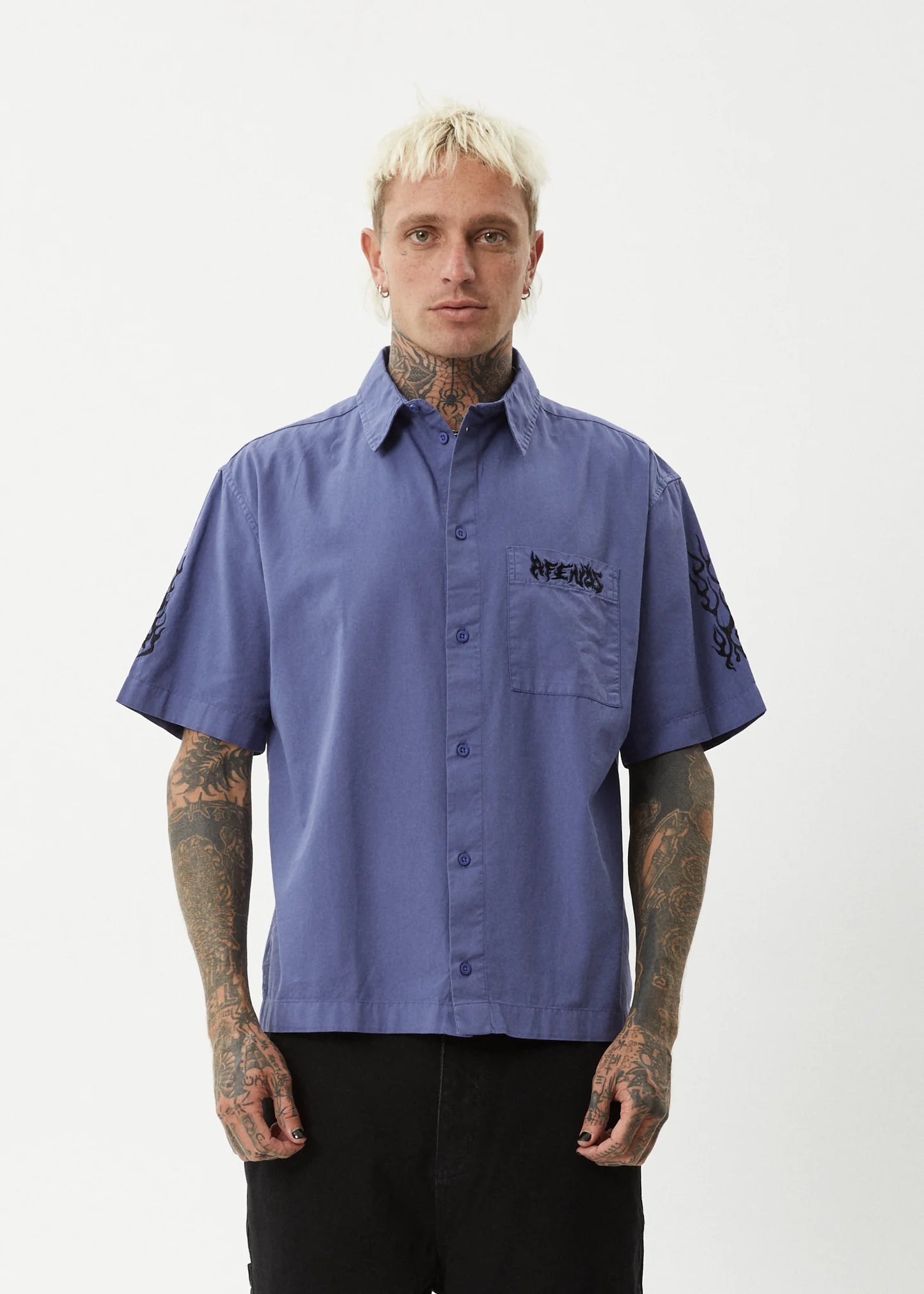 Scorched Short Sleeve Shirt - Marlin