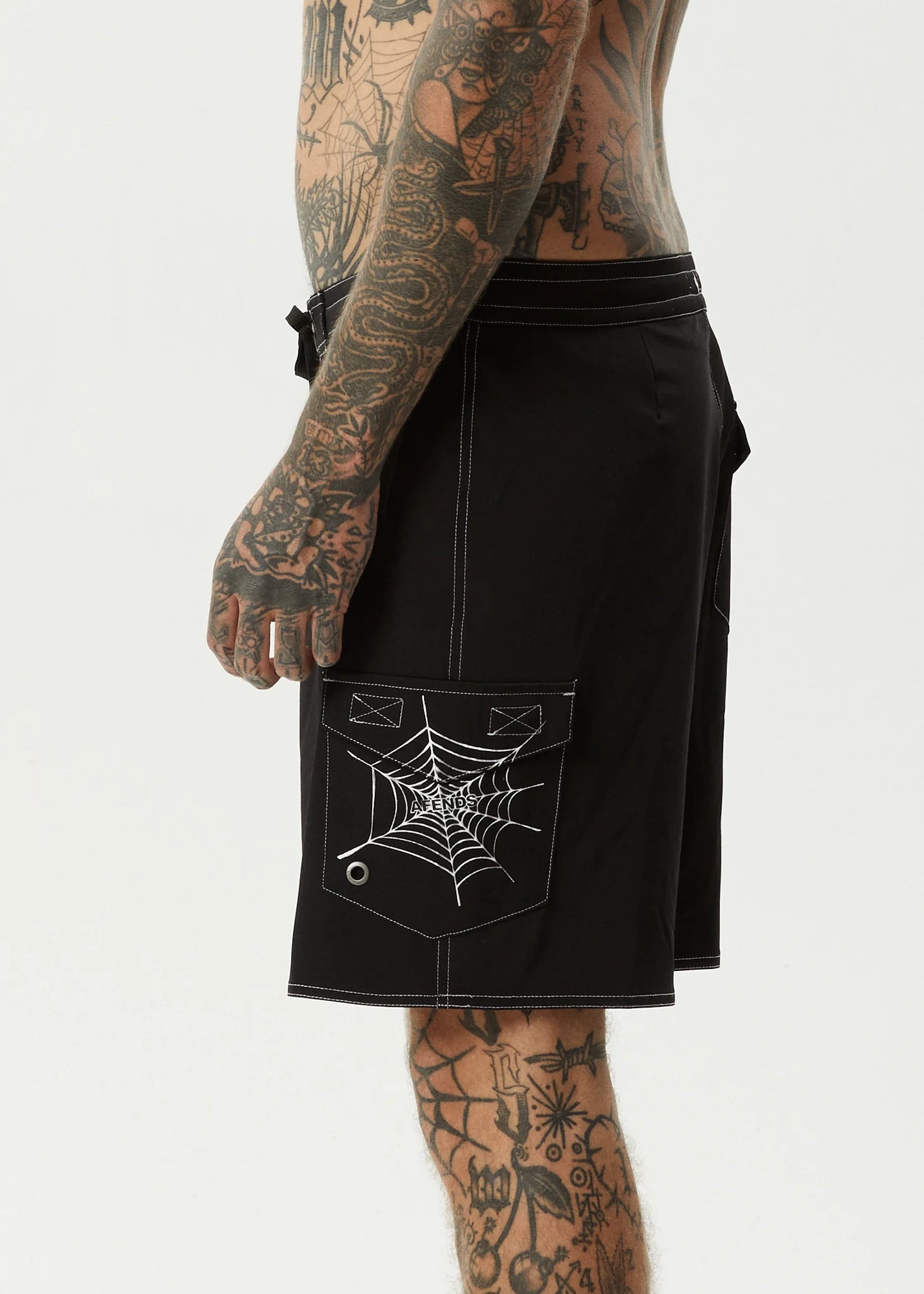 Webhead Surf Related Boardshorts 18" - Black