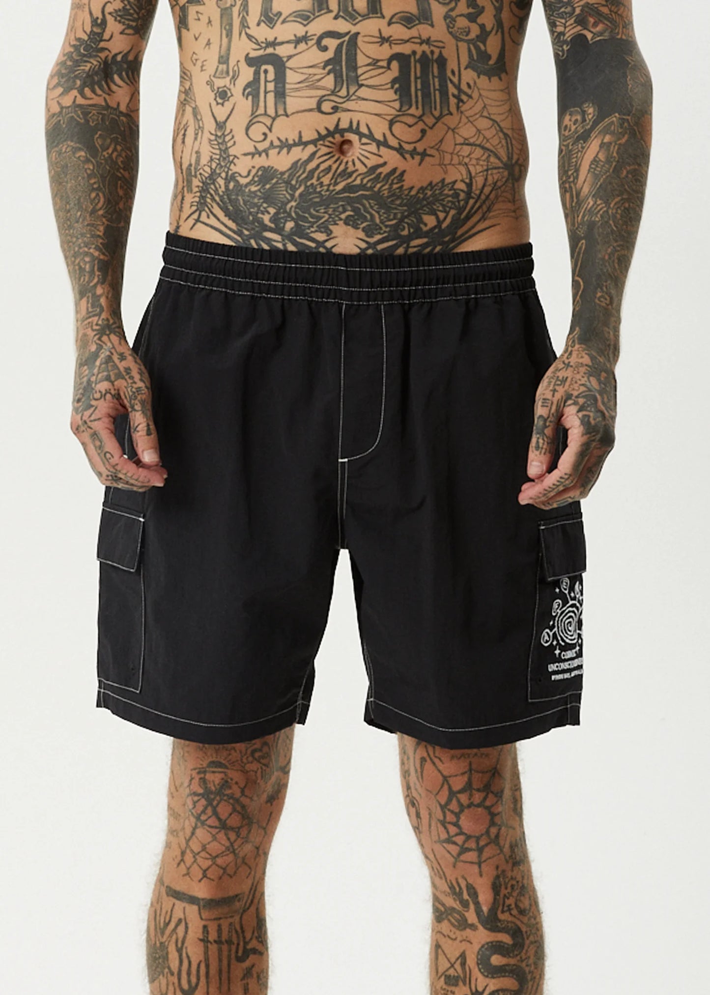 Cosmic Cargo Baywatch Swim Short - Black