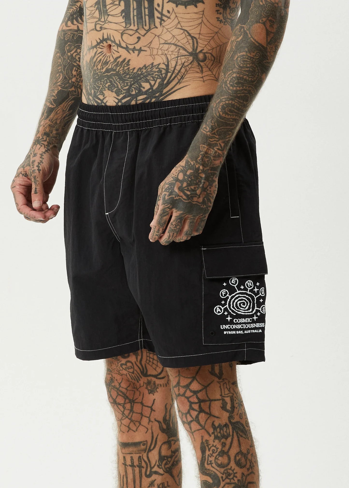 Cosmic Cargo Baywatch Swim Short - Black