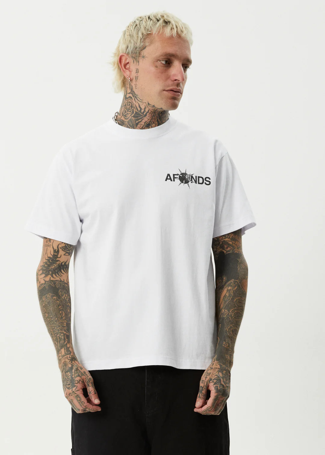 Spiked - Heavyweight Boxy Tee - White