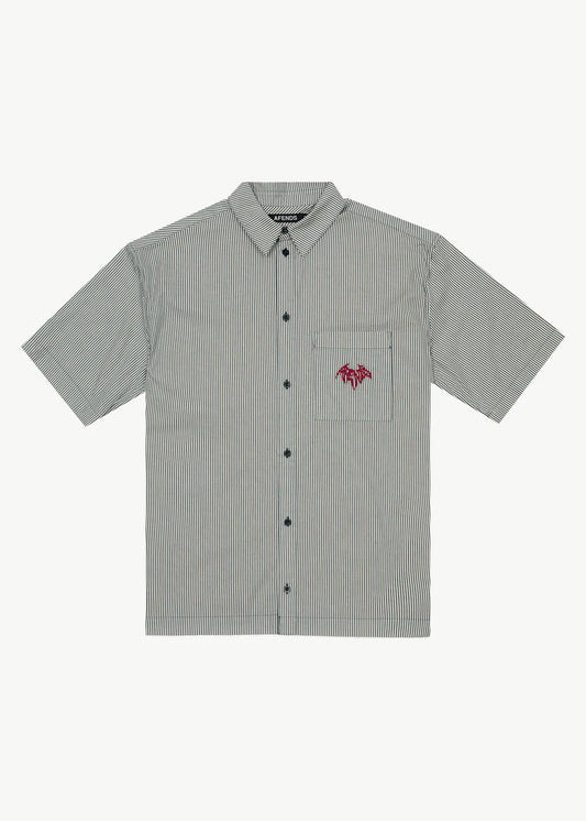 Bats - Striped Short Sleeve Shirt - Fuel
