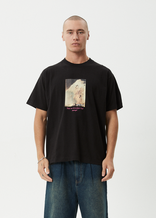 Too High - Heavyweight Boxy Tee - Black