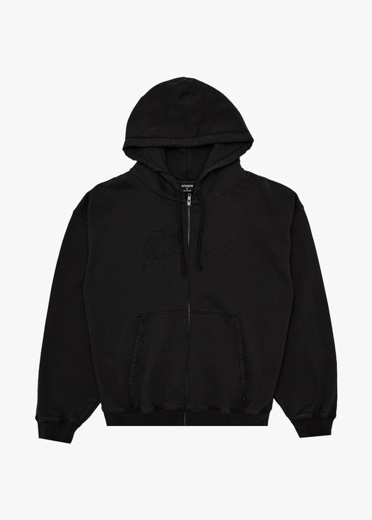 Resistance Heavyweight Boxy Zip Hood - Black