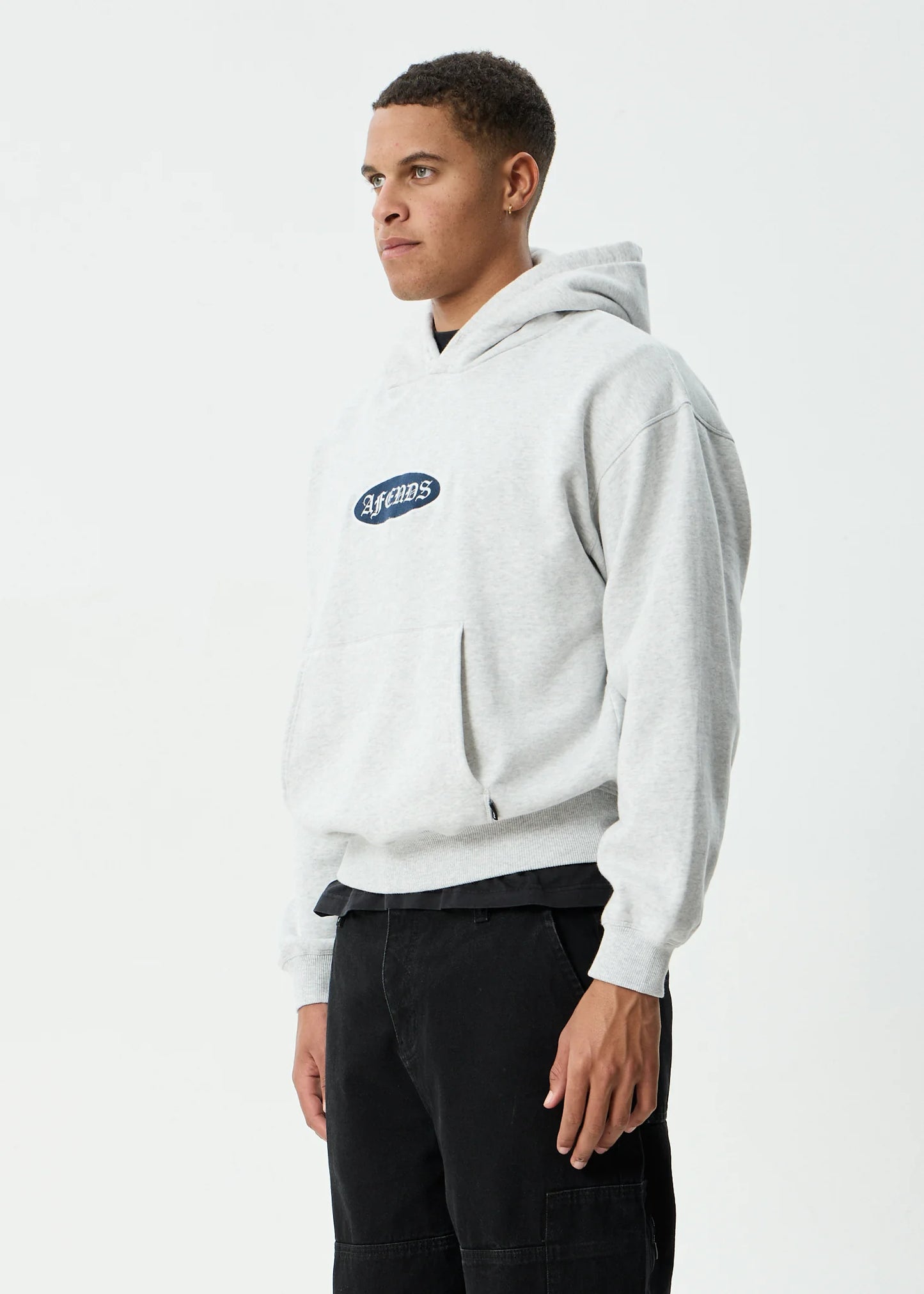 Supply - Pull On Hood - Grey Marle