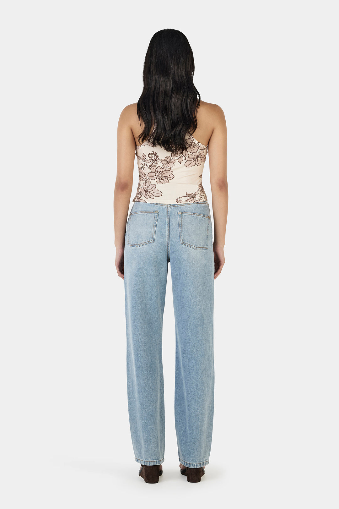 Megan Tank Rolling Waves - Beige