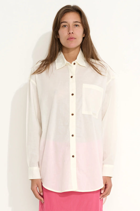 Asatoma OS Shirt - Washed White