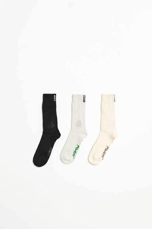 Organic Sock 3 Pack - Multi