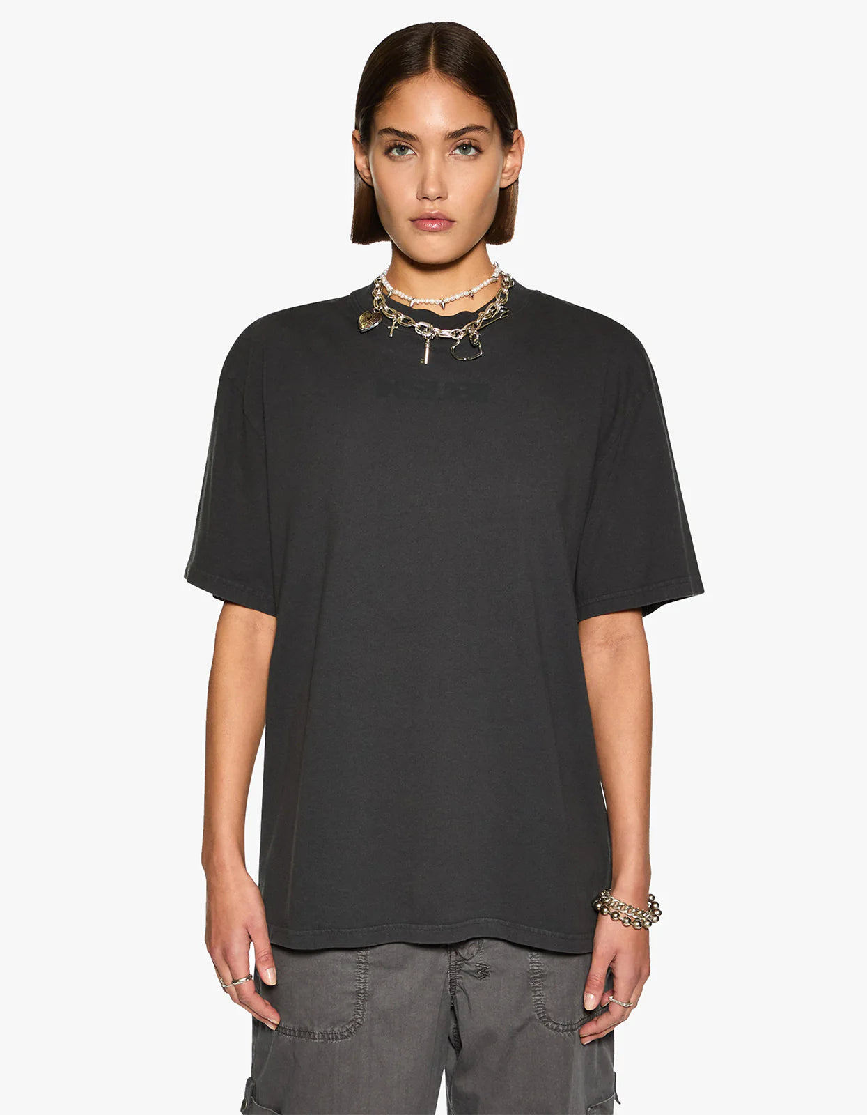 Sott Oversized Tee - Acid Black