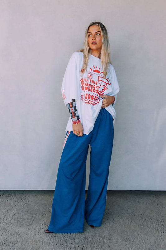 The Raving Hearts Pants - Blue