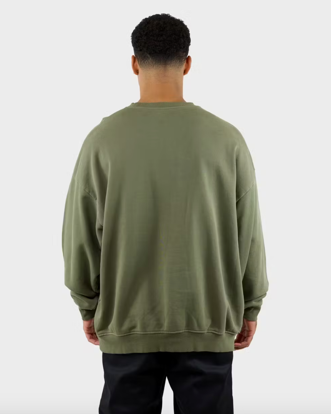 Classic Label Sweatshirt - Washed Dark Khaki