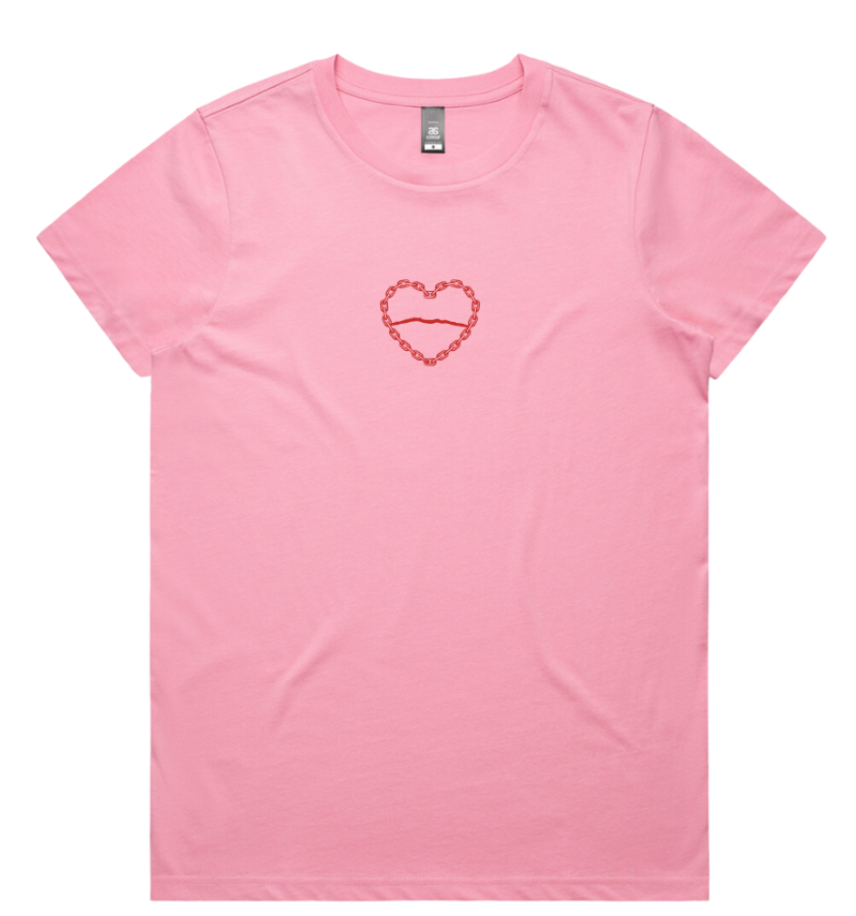 Karioi Tee - Womens - Bubblegum