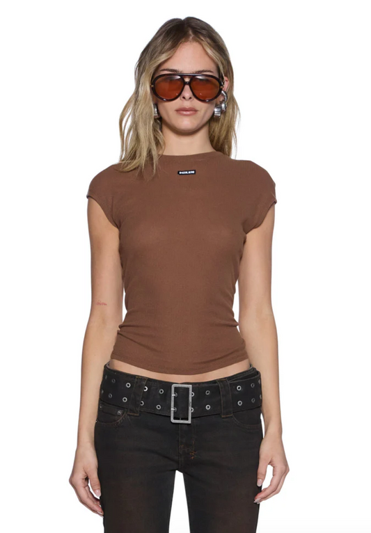 Staple Ss Tee - Chocolate Sheer