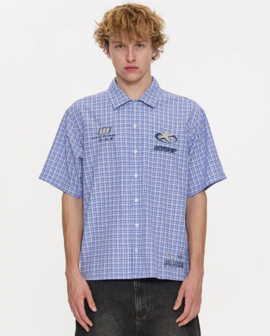 Injection Short Sleeve Shirt -Blue